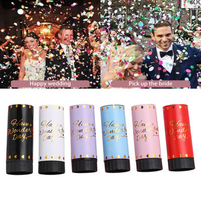 Benutzerdefiniertes Logo Hochzeitsfeier Geburtstagsfeier biologisch abbaubares Papier Frühling Konfetti Poppers