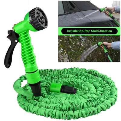 Bewässerung einfach gemacht erweiterbar Magic Flex beheizter Garten Schlauch 25-200FT mit Sprühpistole