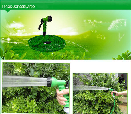 25-250ft hoher Druck Schwerlast Gartenwasserschlauch Sprühdüse mit erweiterbarem Schlauch