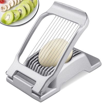 Vorräte Küchenwerkzeuge Handheld Metall Eier Schneider Edelstahldraht Eierschneider für hartgekochte Eier