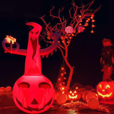 Kunststoff Halloween aufblasbare Kürbis Grabstein Kürbisse mit LEDs perfekt für Halloween