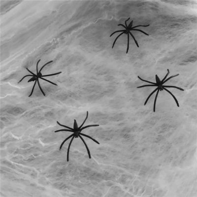 Polyester Spinnwebe Baumwollfaden Geisterhausdekoration für Halloween-Party-Requisiten