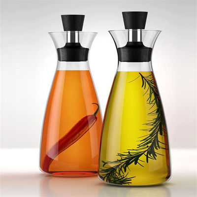 650 ml/400 ml Glas-Flaschen für Öl- und Essig-Dispenser ohne Tropfentwicklung für die Küche