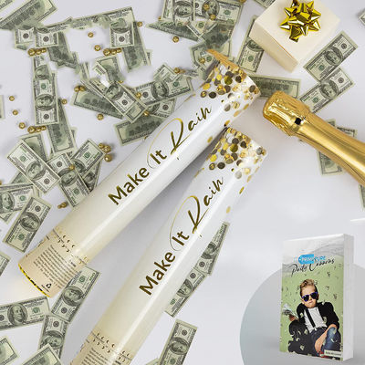 Geld Confetti Handheld Party Versorgung Confetti Kanone mit Custom Logo Eisenflasche