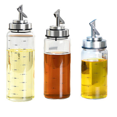 Edelstahl Glas Ölflasche und Essig Dispenser Flasche 17 Oz zum Backen Frittieren