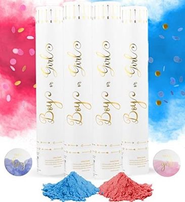 60cm Geschlecht offenbaren Confetti Cannon Popper Rauchpulver Confetti Sticks für Partysupplies