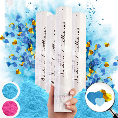 60cm Geschlecht offenbaren Confetti Cannon Popper Rauchpulver Confetti Sticks für Partysupplies