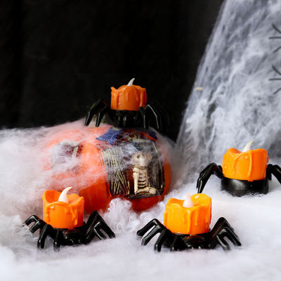 Halloween Dekorationen LED Kürbiskerzenhalter Nachtlichter Kerzenleuchten Ornamente 8*12cm