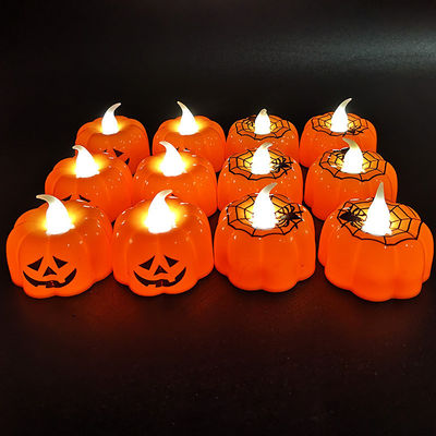 Kreative Verzierungen Halloween Dekoration Leuchter Kürbis LED Elektronische Kerzenlampe