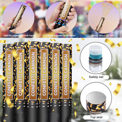 40cm Farb-Biodegradable Party Popper Konfetti Kanonen für bunte Feiern