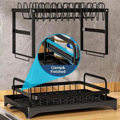 85*32*15cm Metallgeschirrenträger-Organisator für nachhaltiges und hygienisches Tellertrocknen