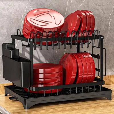 85*32*15cm Metallgeschirrenträger-Organisator für nachhaltiges und hygienisches Tellertrocknen