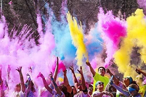 Farbenfrohe Holi-Pulver-Party Popper Confetti Kanonen Maispulver 13*18cm biologisch abbaubar