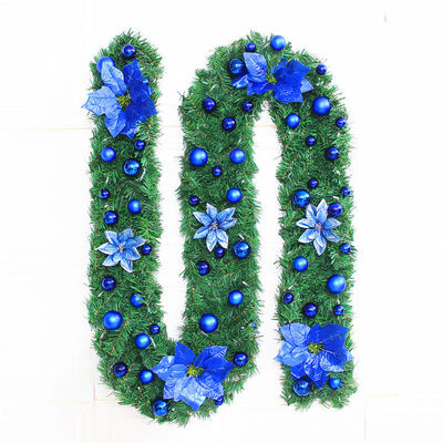 Weihnachtsbanner aus Rattan mit LED-Leuchten und individuellem Logo
