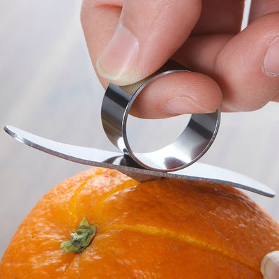 430 Edelstahlring Mini Größe Fruchtpeeler Küchen Gadget Handbuch Orange Peeler Sliver