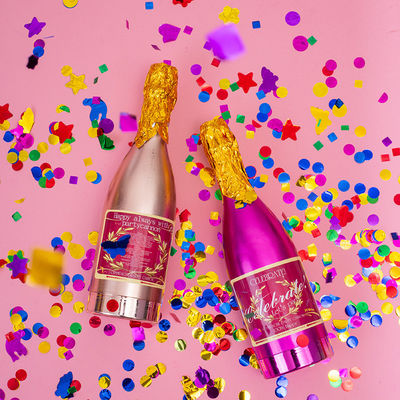 Custom Logo Champagner Flasche Party Popper Die ultimative Jahresfeier Zubehör