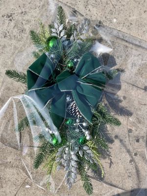 Weihnachtstreppe Gürtel Treppe Dekoration Ornament mit Natur Rattan Kreis OEM ODM