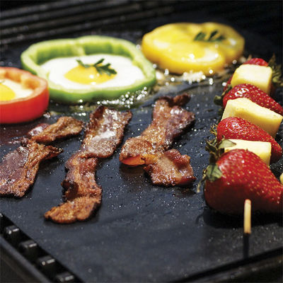 Grillmatte für das Grillen ohne Klebstoff, Backmatte, feuerfeste Holzkohle, Glasfaser, Eiwerkzeuge zum Kochen