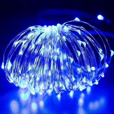 7/22/32m Wasserdicht LED Solar Kupferdraht Weihnachtsbaumleuchten mit PVC Material Warm