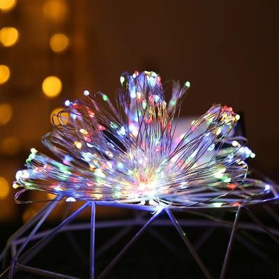 7/22/32m Wasserdicht LED Solar Kupferdraht Weihnachtsbaumleuchten mit PVC Material Warm