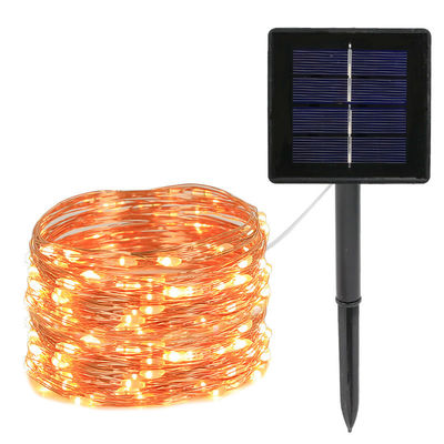 7/22/32m Wasserdicht LED Solar Kupferdraht Weihnachtsbaumleuchten mit PVC Material Warm