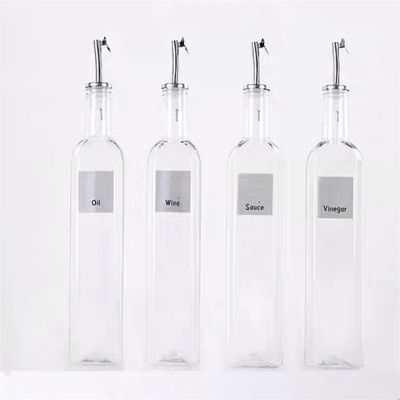 Grüner Glasöl-Drizzler 500 ml für das Kochen mit Schlauch aus Edelstahl