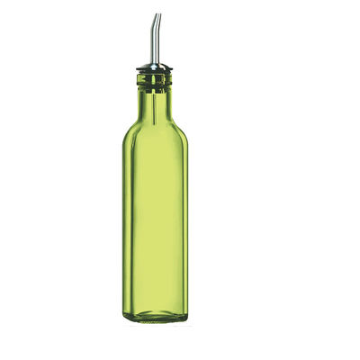 Grüner Glasöl-Drizzler 500 ml für das Kochen mit Schlauch aus Edelstahl