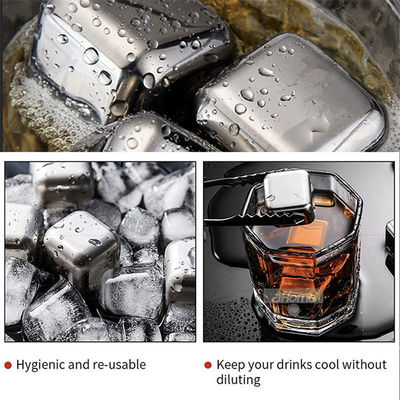 304 Edelstahl Whiskey Stein Geschenk Set 8 Stück pro Set für Kühlwein