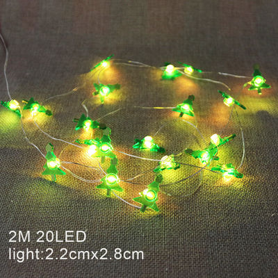 Rote LED Weihnachtslichter String Schneemann Weihnachtsmann Star Weihnachtsdekorationsprodukt
