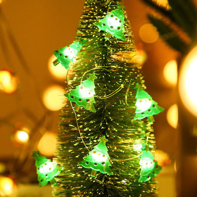 Rote LED Weihnachtslichter String Schneemann Weihnachtsmann Star Weihnachtsdekorationsprodukt