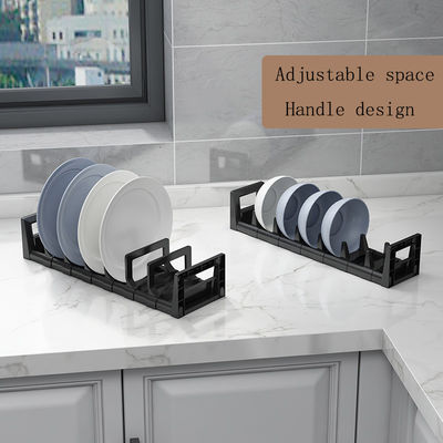 48*16*9,5 cm Geschirrhalter für Küchenschrank Schublade Essensgeschirr Rückziehbarer Halter