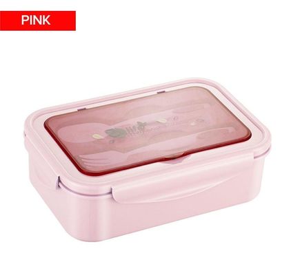 Lunchbox für Kinder/Erwachsene PP5 1400 ml Mikrowellenfrieren sicher BPA-frei mit Löffelgabel
