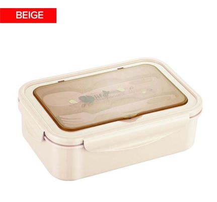 Lunchbox für Kinder/Erwachsene PP5 1400 ml Mikrowellenfrieren sicher BPA-frei mit Löffelgabel