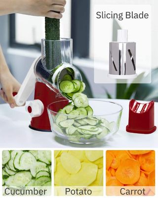 Bestseller Obst-Gemüse-Rotationsgrater Edelstahl-Multifunktions-Schneidemaschine