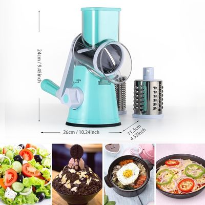 3 Trommelblätter ausgerüstet Rotationskäse-Raster für manuelle Gemüseschneider und Walnuss-Schleifmaschine
