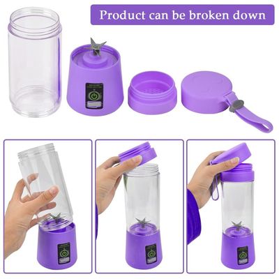 Silikon PC Elektrische Mini-Eisflasche-Blender Zuhause USB 2/4/6 Blades Saftsauger Tasse Maschine
