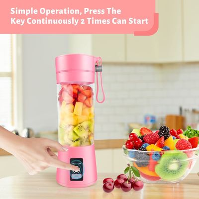 380 ml Kapazität Mini-Blender USB Wiederaufladbares Fruchtsaft-Portable-Saftsaftbecher-Tasse für zu Hause
