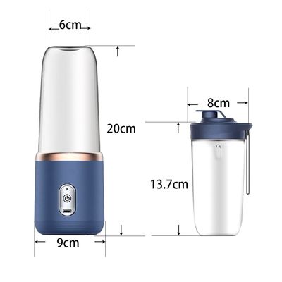 Portable Frucht- und Gemüsewerkzeuge Elektrische Saftbecher für Smoothies 40W USB wiederaufladbar