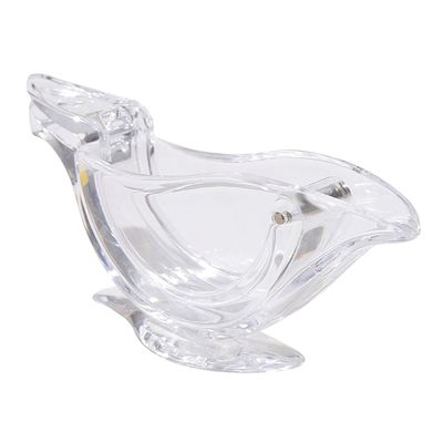 Vorrätig Portable Transparent Acrylic Manual Frucht Zitronensaftsauger Hand Zitronensaftpresser Vogel