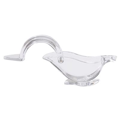 Vorrätig Portable Transparent Acrylic Manual Frucht Zitronensaftsauger Hand Zitronensaftpresser Vogel