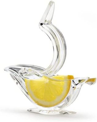 Vorrätig Portable Transparent Acrylic Manual Frucht Zitronensaftsauger Hand Zitronensaftpresser Vogel