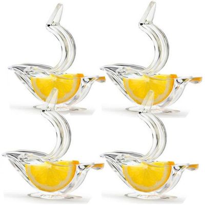 Obst- und Gemüsewerkzeuge Akryl-Vogelform-Hand-Zitronenpresser für GPPS aus Kunststoff