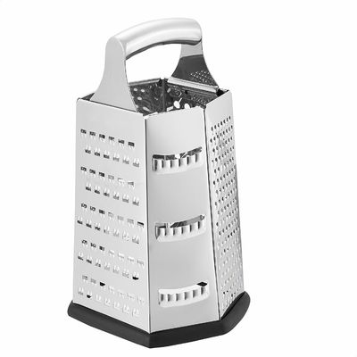 Bestseller Küchenzubehör 6 Seiten Manuelle Käse Grater aus 410 Edelstahl