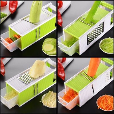 Multifunktionale Obst-Gemüse-Werkzeuge Zwiebeln Kartoffelschäler Schneider Schneider Grater