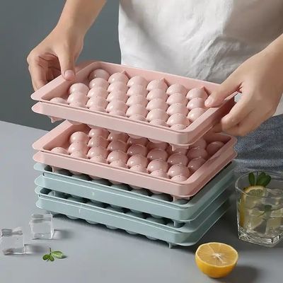 33 Hohlräume Kreis Rundkugel Eiswürfel Tabelle Kugel Kunststoff Eiskugel Macher Form mit Deckel