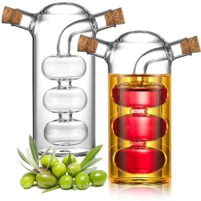 Klarglas Bubble Pot 2-in-1 Küchenbehälter zum Trennen von Kessel und Flasche Set