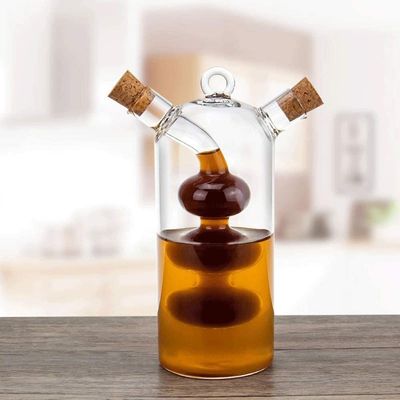 Klarglas Bubble Pot 2-in-1 Küchenbehälter zum Trennen von Kessel und Flasche Set