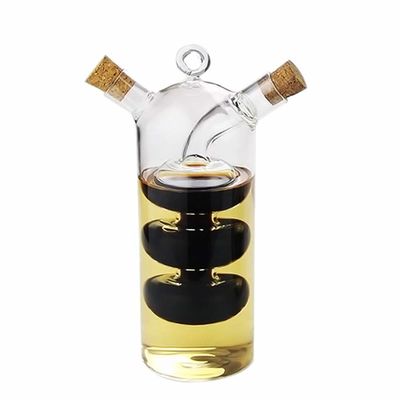 Klarglas Bubble Pot 2-in-1 Küchenbehälter zum Trennen von Kessel und Flasche Set