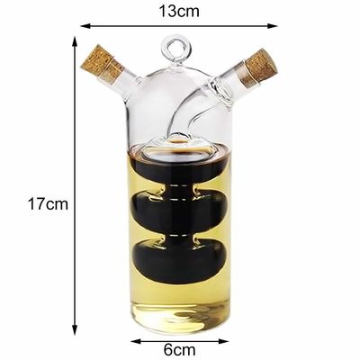 Klarglas Bubble Pot 2-in-1 Küchenbehälter zum Trennen von Kessel und Flasche Set