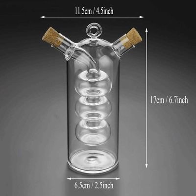 Klarglas Bubble Pot 2-in-1 Küchenbehälter zum Trennen von Kessel und Flasche Set